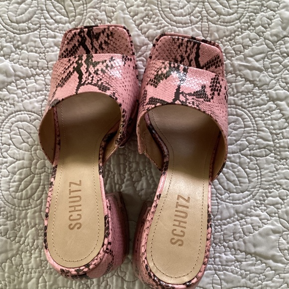 SCHUTZ Aretha Platform Sandal- Rose Pink- Women’s Size 7.5 - Picture 2 of 3